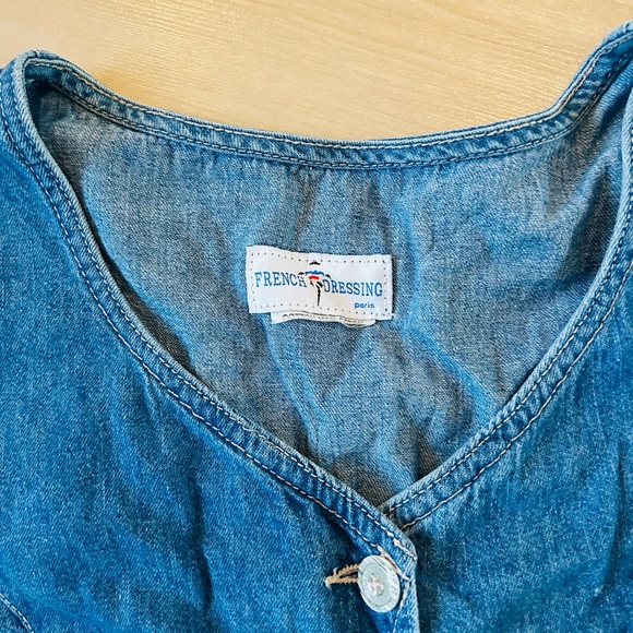 French dressing vintage denim dress! - Picture 2 of 3